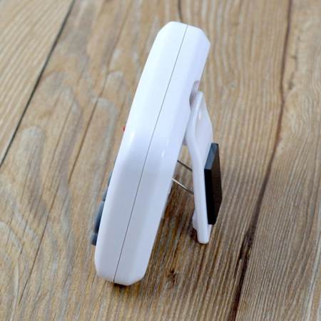 นาฬิกาจับเวลาเดินหน้าถอยหลังสีขาว