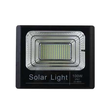 nbc โซล่าเซลล์ ไฟสปอตไลท์ 196 SMD / 100W+รีโมท(แสงสีขาว) รุ่นใหม่ โคมเพชร กันน้ำ IP67