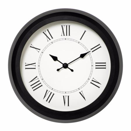 NUFFRA นาฬิกาแขวนผนัง Wall clock 25 cm (ดำ)