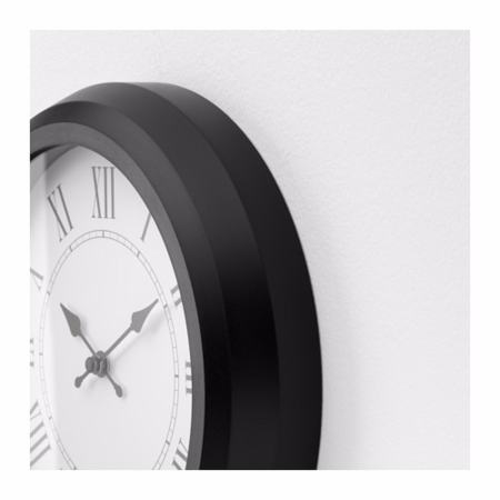 NUFFRA นาฬิกาแขวนผนัง Wall clock 25 cm (ดำ)