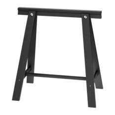IKEA ขาโต๊ะ โต๊ะทำงาน โต๊ะ Trestle 70*70 cm (ดำ) ODDVA