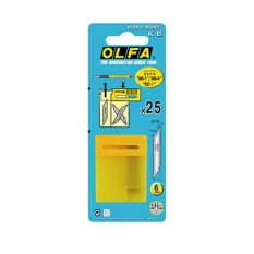 OLFA ใบมีดคัตเตอร์โอฟ่า รุ่น OLFA KB 6 มม. (แพ็ค 25 ใบ)