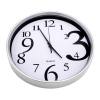 On นาฬิกาติดผนัง นาฬิกาแขวน นาฬิกาบ้าน นาฬิกาสำนักงาน ขนาด12 นิ้ว [เงิน พื้นขาว เลขใหญ่]