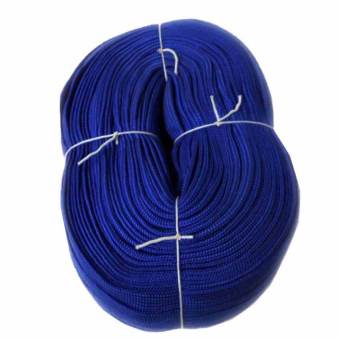papamami เชือกผ้าถักแบน PP Rope กว้าง 19มม. – สีน้ำเงิน 100เมตร (1ม้วน)