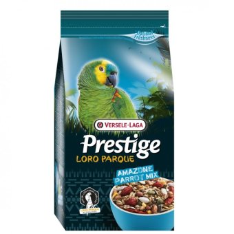 Versele-Laga เพรสทีจ อาหารนก มาคอว์ นกแก้วอเมซอน มาคอว์ นกปากขอ สูตรโลโรพาร์ค Prestige Amazon Parrot Loro Parqie Mix Bird Food Parrot Macaw 1 Kg.