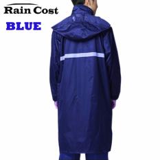 ชุดเสื้อโค้ทกันฝน เสื้อกันฝน มีแถบสะท้อนแสง (เสื้อแบบมีหมวกฮูท+กระเป๋าใส่)
