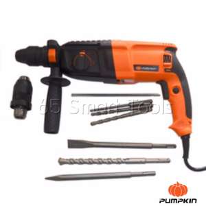 ดูภาพ PUMPKIN สว่านโรตารี่ 3 ระบบ รุ่น PTT 2-26DFR 800W ฟรี อุปกรณ์เสริม 7ชิ้น เพิ่มเติม PUMPKIN สว่านโรตารี่ 3 ระบบ รุ่น PTT 2-26DFR 800W ฟรี อุปกรณ์เสริม 7ชิ้น