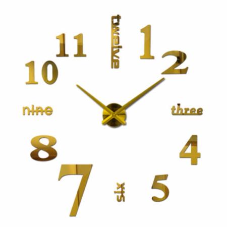 อย่างแรง นาฬิกา DIY นาฬิกาติดผนัง สไตล์โมเดิร์นแบบเรียบง่าย ขนาด90cm.x90cm.
(สีทอง) ราคาต่ำสุด