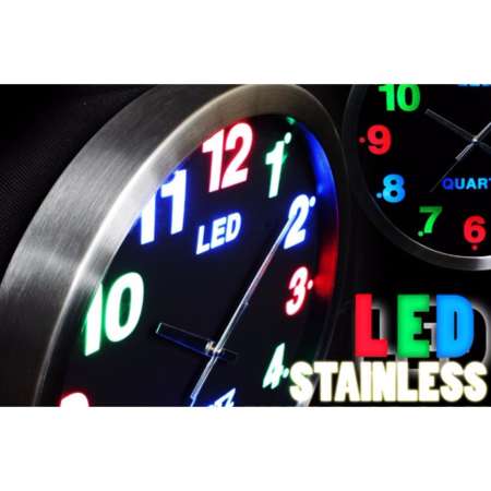 นาฬิกาติดผนัง Quartz LLED CLOCK เรืองแสงได้แม้ในที่มืด ขนาด 25 CM  SIZE M