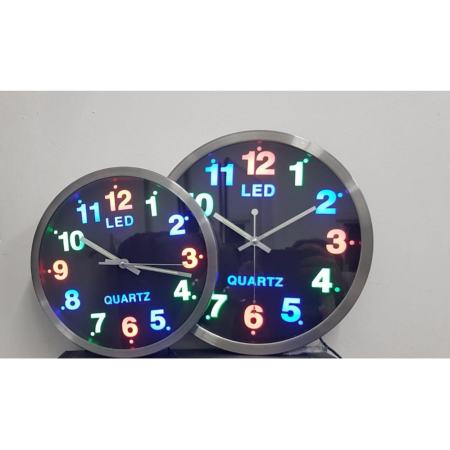 นาฬิกาติดผนัง Quartz LLED CLOCK เรืองแสงได้แม้ในที่มืด ขนาด 30 CM SIZE L