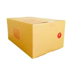 QuickerBox กล่องไปรษณีย์ พัสดุ ลูกฟูก ฝาชน ขนาด F ใหญ่ (10 ใบ)