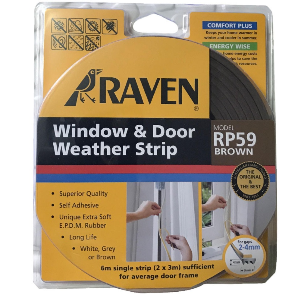 ลดราคา RAVEN ซีลยางประตูกันเสียง ติดยางขอบประตู ลดเสียงรบกวน RAVEN (RP59 BROWN) ลดราคา RAVEN ซีลยางประตูกันเสียง ติดยางขอบประตู ลดเสียงรบกวน RAVEN (RP59 BROWN)