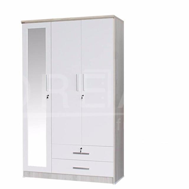 โปรโมชั่นพิเศษ RF Furniture ตู้เสื้อผ้าไม้ 3 ประตู รุ่นW1204WM ( สี โซล