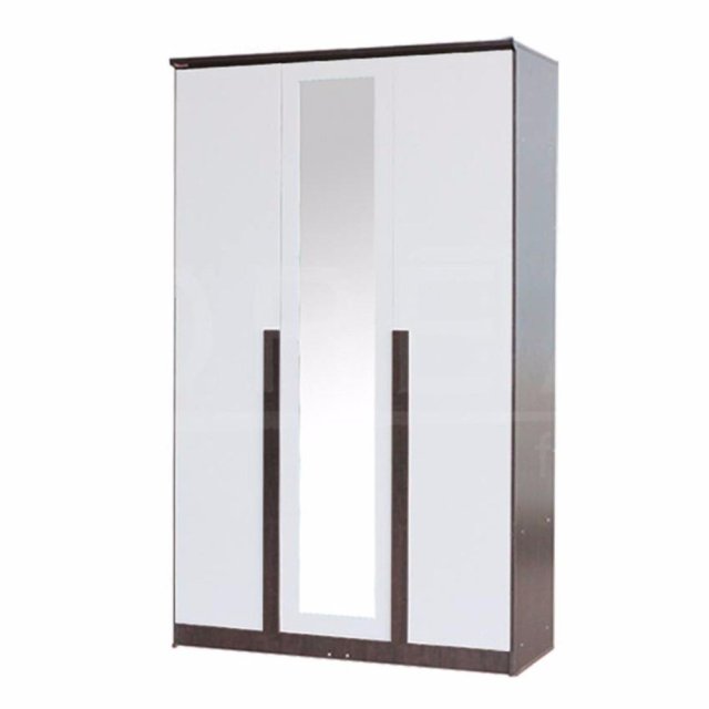 รีวิว RF Furniture ตู้เสื้อผ้าไม้ 3 ประตู รุ่นW1207WM ( สีโอ๊ค/ขาว