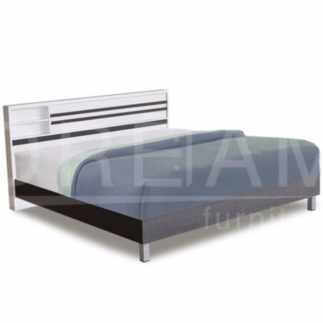 รีวิว RF Furniture เตียงนอน 6 ฟุต ขาลอย รุ่น B609 ( สีโอ๊ค/ ขาว ) ราคา