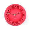 Room Story Wall Clock :  นาฬิกาแขวนผนัง 3D (สีแดง)