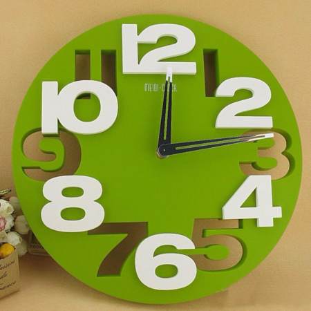 Room Story Wall Clock :  นาฬิกาแขวนผนัง (สีเขียว)