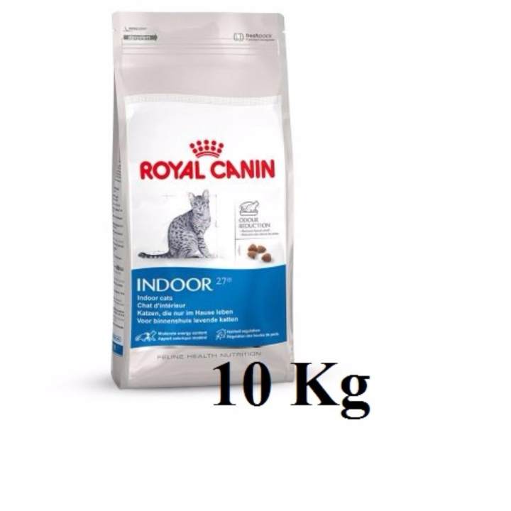 Royal Canin Indoor 10kg อาหารสำหรับแมวโตเลี้ยงในบ้าน อายุ1ปีขึ้นไป ขนาด 10 กิโลกรัม