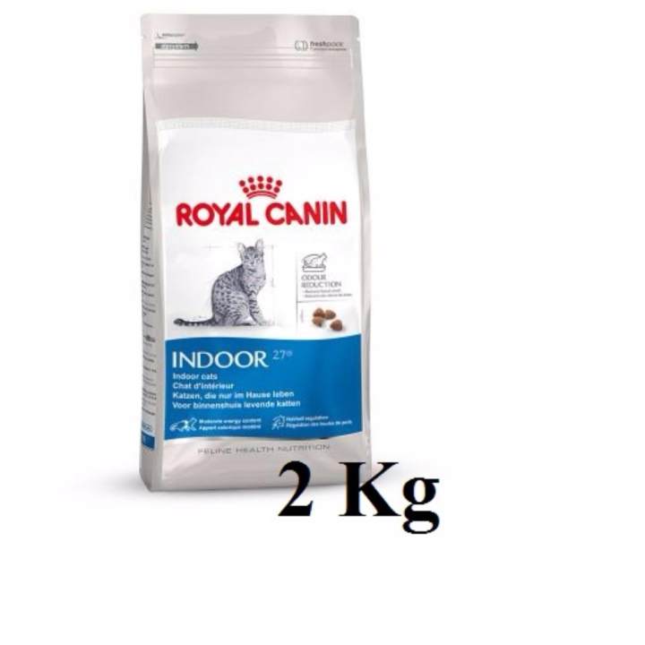 Royal Canin Indoor 2kg อาหารสำหรับแมวโตเลี้ยงในบ้าน อายุ1ปีขึ้นไป ขนาด 2 กิโลกรัม