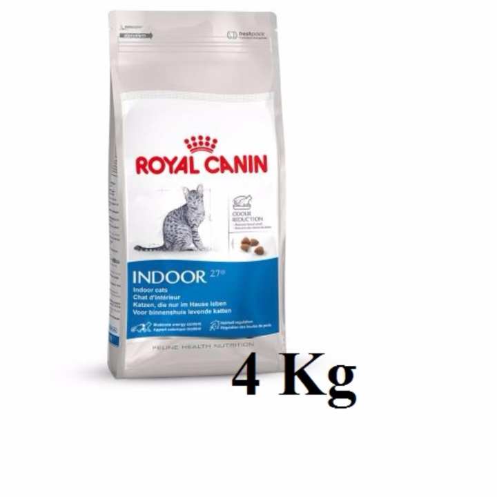 Royal Canin Indoor 4kg อาหารสำหรับแมวโตเลี้ยงในบ้าน อายุ1ปีขึ้นไป ขนาด 4 กิโลกรัม