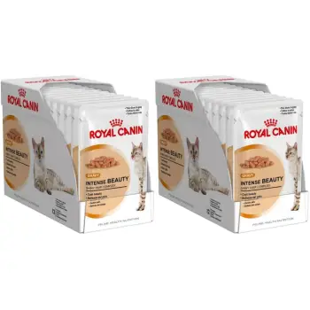 รีวิว Royal Canin Intense Beauty Pouch Gravy (24 Pouches) โรยัลคานิน อาหารชนิดเปียกแบบซอง 85 กรัม สำหรับแมวโตอายุ 1 ปีขึ้นไป บำรุงขนและผิวหนัง (เกรวี่) (24 ซอง) รีวิว