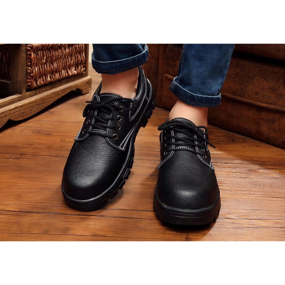 ดูภาพ Safety shoes รองเท้าเซฟตี้ หนังแท้ พื้นยางกันลื่น หัวเหล็ก พื้นเสริมแผ่นเหล็ก เพิ่มเติม Safety shoes รองเท้าเซฟตี้ หนังแท้ พื้นยางกันลื่น หัวเหล็ก พื้นเสริมแผ่นเหล็ก