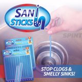 Sani Sticks อุปกรณ์แก้ท่ออุดตัน แท่งทำความสะอาดท่อน้ำ ได้อย่างง่าย (สีน้ำเงิน)