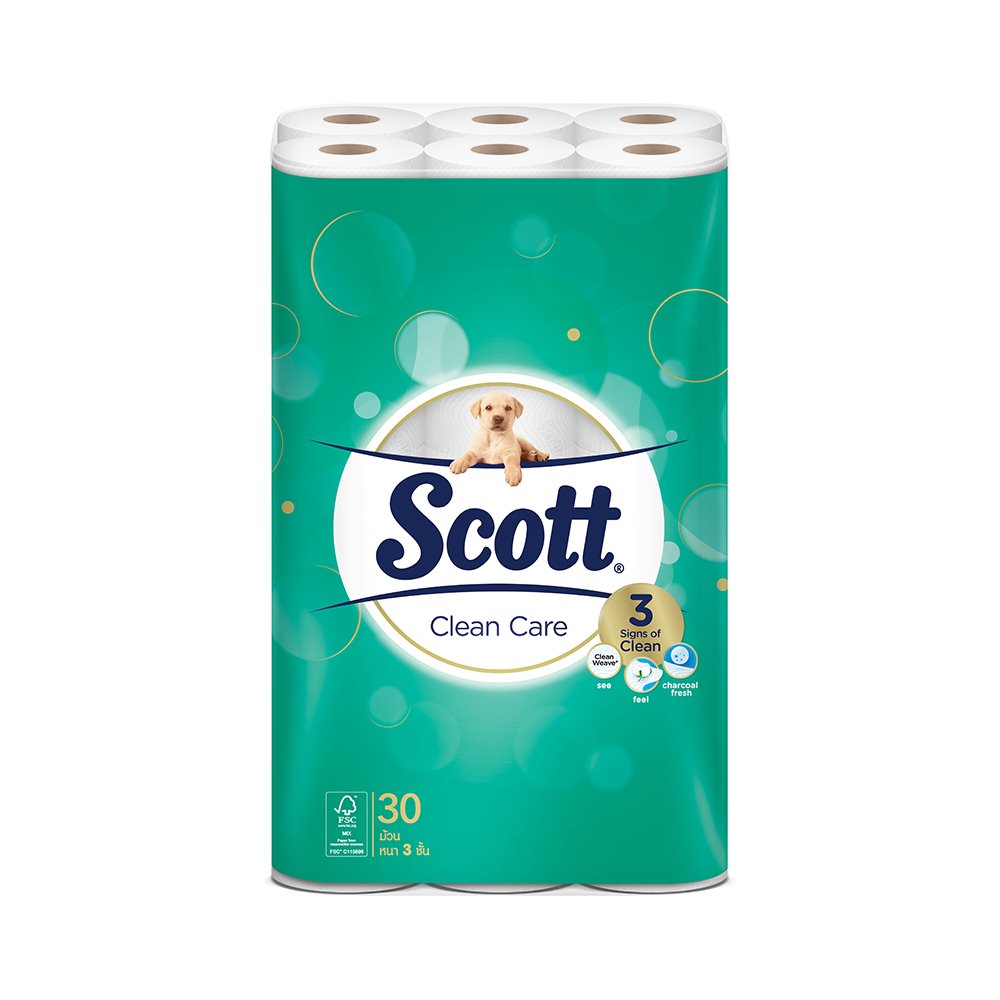 ❤️จัดส่งฟรี❤️ SCOTT® CLEAN CARE กระดาษชำระ สก๊อตต์® คลีนแคร์ ขนาด 30 ม้วน กระดาษทิชชู่ ❤️999-2020-269❤️ ❤️โปรโมชั่นสุดคุ้ม โค้งสุดท้าย❤️