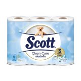 Scott® Clean Care กระดาษชำระ สก๊อตต์® คลีนแคร์ กลิ่นแป้งเด็ก ขนาด 6
ม้วน