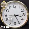 SEIKO นาฬิกาแขวน 12 นิ้ว ขอบทองหน้าขาว รุ่น PDA014G