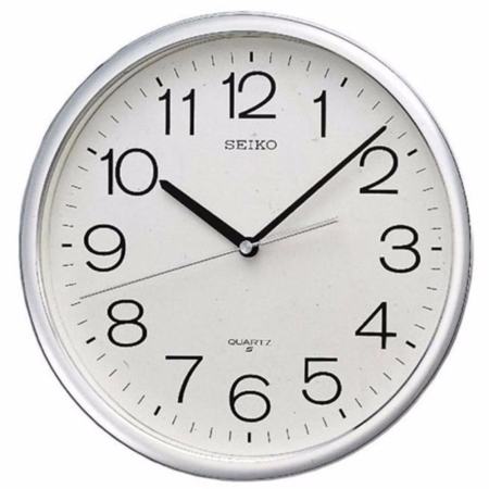 ราคาไม่แพงๆ SEIKO นาฬิกาแขวน สีเงิน/ขาว ขนาด 14 นิ้ว รุ่น PAA020S ลดอีกครั้ง