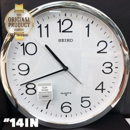 เช็คราคาโปรโมชั่น SEIKO นาฬิกาแขวน 14 นิ้ว ขอบเงินหน้าขาว รุ่น PAA020S รีวิวขายดี