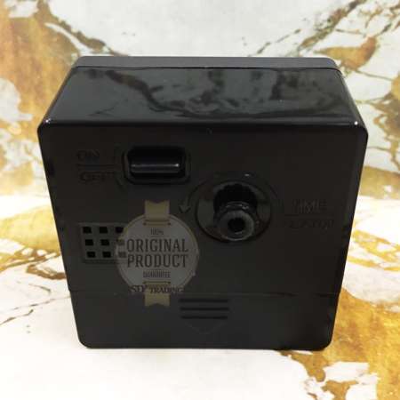 SEIKO นาฬิกาปลุก Alarm Clock รุ่น QHE083J - สีบอร์นเทา/ดำ