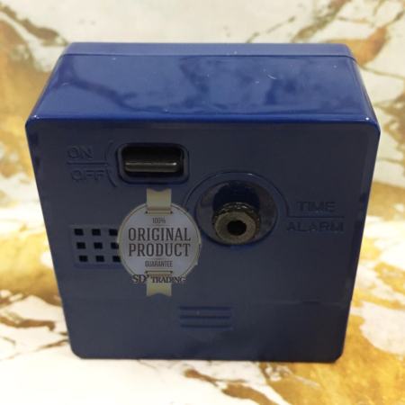 SEIKO นาฬิกาปลุก Alarm Clock รุ่น QHE083L - สีฟ้า