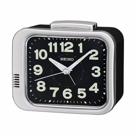 ข้อมูลคุณภาพ SEIKO นาฬิกาตั้งปลุก Bell Alarm มีพรายน้ำ รุ่น QHK028A ลดต่ำ