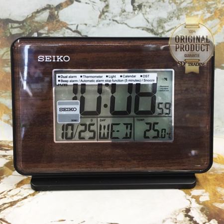 เสนอแนะ SEIKO DIGITAL นาฬิกาปลุก ดิจิตอล ตั้งโต๊ะ รุ่น QHL068B - น้ำตาลลายไม้
ราคามิตรภาพๆ