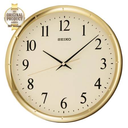 รีบเลยเดี๋ยวหมด SEIKO นาฬิกาแขวน 12 นิ้ว ขอบทองหน้าครีม รุ่น QXA417G รีวิวสินค้าวันนี้