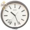 SEIKO นาฬิกาแขวนผนังสไตล์โมเดิร์น สีเทาอ่อนลายไม้ รุ่น QXA681N
