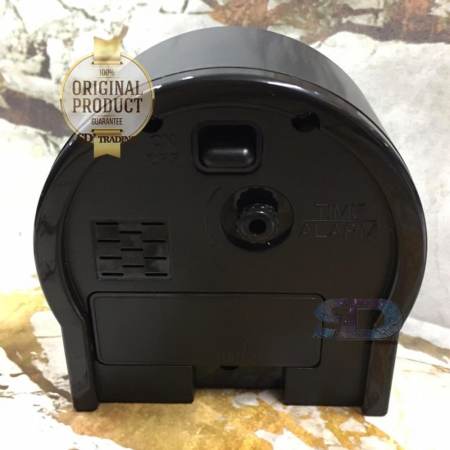 SEIKO นาฬิกาปลุก Alarm Clock รุ่น QHE136K - สีบอร์นดำ