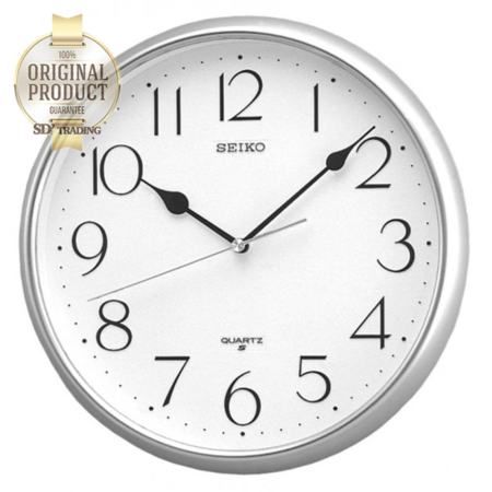 แนะ SEIKO นาฬิกาแขวนผนัง ขอบสีเงินโครเมี่ยม หน้าขาว รุ่น PAA001S เล็งเห็นกับ