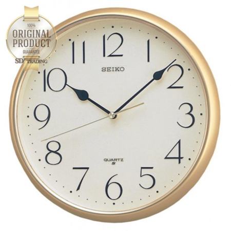 ลดล้างสต๊อกนาทีทอง SEIKO นาฬิกาแขวนผนัง ขอบสีทองโครเมี่ยม หน้าครีม รุ่น QXA001G
รีวิวราคา