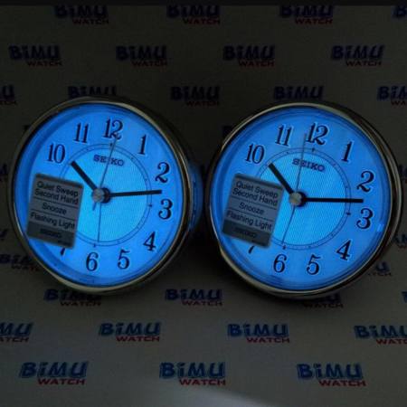 SEIKO Quiet Sweep (Snooze)นาฬิกาปลุก รุ่น QHE115K -สีบอร์นดำ หน้าขาว