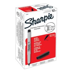 Sharpie : SHP37001* ปากกาเมจิก Ultra Fine Point Permanent Marker, 12 pk, Black