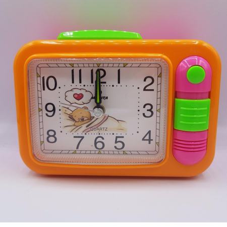 นาฬิกาปลุกแฟชั่น ตั้งโต๊ะ SND2210  ตั้งปลุก มีปุ่มเปิดแสงไฟ มีพรายน้ำดูได้ในที่มืด  ปรับเสียงได้สองแบบเสียงกระดิ่ง และเสียงดนตรี