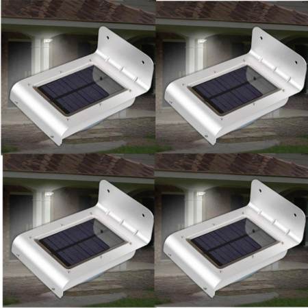 Solar expert โคมไฟโซล่าเซลล์ Solar LED ติดกำแพงกันขโมย 4pcs Solar expert โคมไฟโซล่าเซลล์ Solar LED ติดกำแพงกันขโมย 4pcs