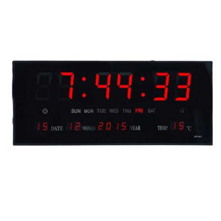 Hot Hit spz นาฬิกาดิจิตอล-ปลุก LED DIGITAL CLOCK แขวนผนัง-ตั้งโต๊ะ รุ่น JH3615
(ตัวเลขสีแดง) พร้อมคู่มือการใช้งานภาษาไทย สินค้าใหม่มาแล้ว