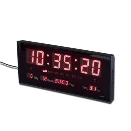 spz นาฬิกาดิจิตอล-ปลุก LED DIGITAL CLOCK แขวนผนัง-ตั้งโต๊ะ รุ่น JH3615 (ตัวเลขสีแดง)  พร้อมคู่มือการใช้งานภาษาไทย