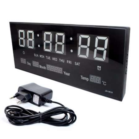 spz นาฬิกาดิจิตอล-ปลุก LED DIGITAL CLOCK แขวนผนัง-ตั้งโต๊ะ รุ่น JH3615 (ตัวเลขสีแดง)  พร้อมคู่มือการใช้งานภาษาไทย