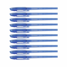 STABILO สตาบิโล ปากกา Re-Liner ปากกาลูกลื่นเจล หัวปากกา Extra Fine 0.35 mm. ชุด 10 ด้าม - Blue