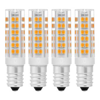 Sunix 4pcs 7W E14 LED Bulbs 2835 75 SMD Warm White Ceramic Light Lamp 